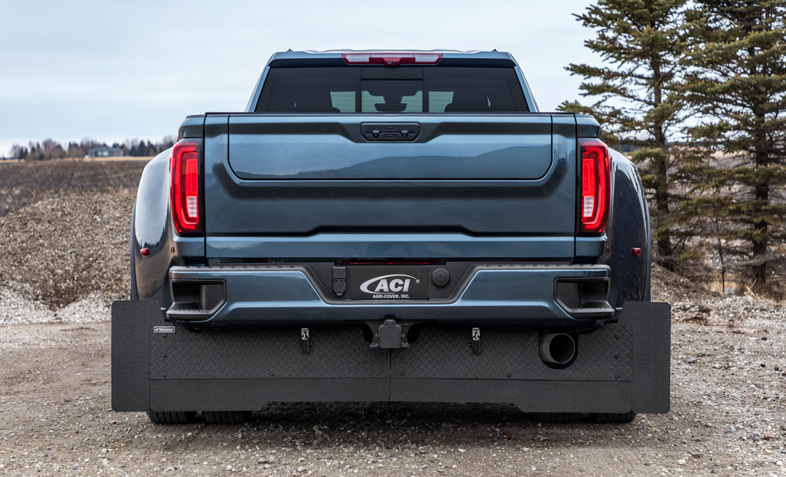 ROCKSTAR Tow Flap Extension on Dually Truck